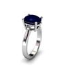 Sapphire 3.31 ctw Diamond Ring 14kt White Gold
