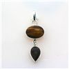 Image 1 : 19.ctw Semi Precious Gemstone Silver Pendant