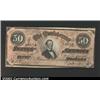 Image 1 : 1864 $50 Portrait of Jefferson Davis; Black w