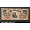 Image 1 : 1864 $50 Portrait of Jefferson Davis; Black w
