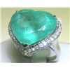 Image 1 : 18K GOLD DIAMOND AND EMERALD RING