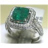 Image 1 : 18K GOLD DIAMOND AND EMERALD RING