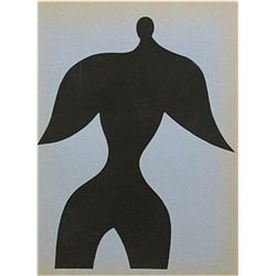 Arp Pochoir "Personnages" 1957