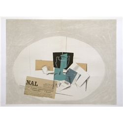 Braque Lithograph "Papiers Colles V"