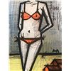 Image 1 : Buffet Original Lithograph "On The Beach"