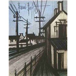 Buffet Original Lithograph "The Village Road"