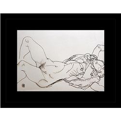 Egon Schiele Erotic Sketch Lithograph