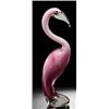 Image 1 : Art Glass Pink Flamingo - Hand Crafted