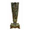 Image 1 : PORCELAIN VASE W/ BRASS TRIM