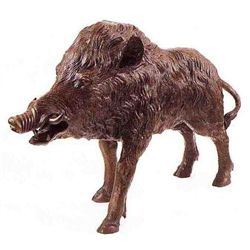 "Wild Boar" Bronze Sculpture - Moigniez