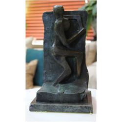 Moore "Woman On Her Side" Bronze Sculpture