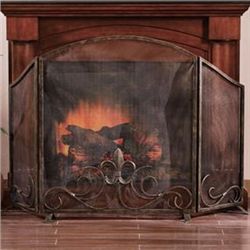 Fleur De Lis Fireplace Screen