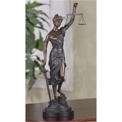 Lady Of Justice Bronze Sculpture