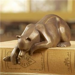 Bear With Fish Shelf Sitter