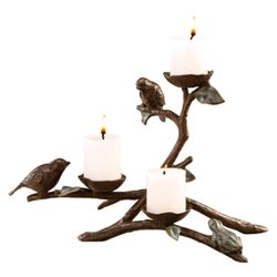 Frog And Birds Candleholder