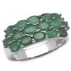 2.88 Carat Genuine Emerald .925 Sterling Silver Ring
