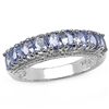 1.53 Carat Genuine Tanzanite .925 Sterling Silver Rings