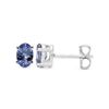 0.88 Carat Genuine Tanzanite .925 Sterling Silver Earrings