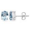 3.20 Carat Genuine Blue Topaz .925 Sterling Silver Earrings