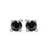 0.35 Carat Genuine Black Diamond .925 Sterling Silver Earrings