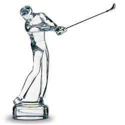 Baccarat "Golfer" Sculpture