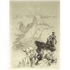 Image 1 : Moran Original Etching "The Half Dome - View From Moran Point"