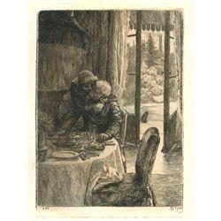 James Tissot Original Etching