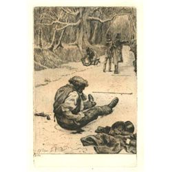 James Tissot Original Etching