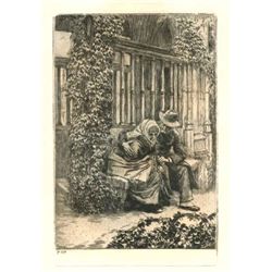 James Tissot Original Etching