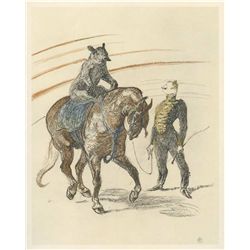 Toulouse-Lautrec "Travail De L'ours" Lithograph| Circus