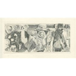 Villon Original Etching "Zodiaque"