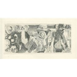 Villon Original Etching  Zodiaque 