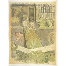 Vuillard Lithograph  Le Jardin Devant L'atelier 