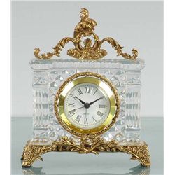 ITALIAN LEAD CRYSTAL CLOCK