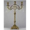 Image 1 : MURANO CHANDELIER BRASS CANDELABRA