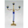 Image 1 : ITALIAN BLUE CRYSTAL CANDLEABRA