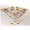 ITALIAN CRYSTAL SQUARE BOWL