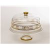 Image 1 : ITALIAN CRYSTAL DOME CAKE PLATE
