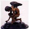 Image 1 : "Butterfly Cupid" Bronze Sculpture - Injalbert