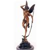 Image 1 : "Angel With Bow & Wings" Bronze Sculpture - J. Coutan