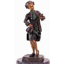 "Mozart" Bronze Sculpture - P.  Dubois