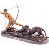 Image 1 : "Cougar Attack" Bronze Sculpture - Rancoulet