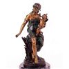 Image 1 : "Seated Woman With Cupid" Bronze Sculpture - A. Moreau