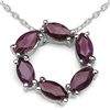 Image 1 : 1.20 Carat Genuine Ruby .925 Sterling Silver Pendant