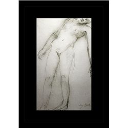 Rodin Erotic Sketch Lithograph