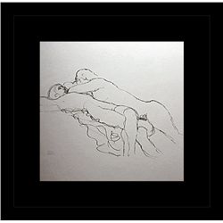 Gustav Klimt Erotic Sketch Lithograph