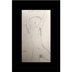 Gustav Klimt Erotic Sketch Lithograph