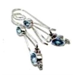 Blue Topaz Earrings