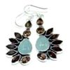 Image 1 : Onyx & Smokey Quartz Earrings