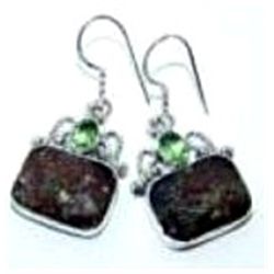 Agate & Peridot Earrings